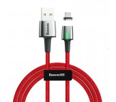 Магнитный кабель Baseus Zinc Magnetic Cable USB For iP 2.4A 1m CALXC-A09 (Красный)