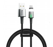 Магнитный кабель Baseus Zinc Magnetic Cable USB For iP 1.5A 2m CALXC-B01 (Черный)