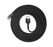 Кабель Baseus cafule Cable USB For Type-C 2A 3m CATKLF-UG1 (Серо-черный)
