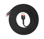 Кабель Baseus cafule Cable USB For Type-C 2A 3m CATKLF-U91 (Красно-черный)