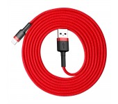 Кабель Baseus cafule Cable USB For lightning 1.5A 2M CALKLF-C09 (Красно-красный)