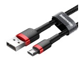 Кабель Baseus cafule Cable USB For Micro 2.4A 0.5M CAMKLF-A91 (Красно-черный)