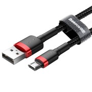 Кабель Baseus cafule Cable USB For Micro 2.4A 0.5M CAMKLF-A91 (Красно-черный)