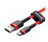 Кабель Baseus cafule Cable USB For Micro 1.5A 2M CAMKLF-C09 (Красно-красный)