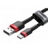 Кабель Baseus cafule Cable USB For Type-C 2A 2M CATKLF-C91 (Красно-черный)