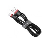 Кабель Baseus cafule Cable USB For lightning 2.4A 0.5M CALKLF-A19 (Красно-черный)