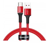 Кабель Baseus halo data HW flash charge cable USB For Type-C 40W 1m CATGH-G09 (Красный) 