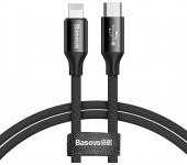 Кабель Baseus Yiven Series Type-C to iP Cable 2A 1m CATLYW-C01 (Черный)