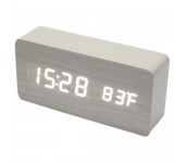 Настольные цифровые часы-будильник VST-865 (белые)