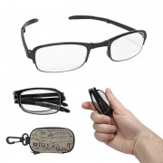 Складные увеличительные очки-лупы для работы и чтения классический дизайн для мужчин и женщин (Черный)