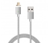 Магнитный кабель Metal Magnetic Data Cable micro USB (Серебристый)