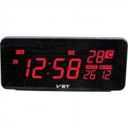 Электронные часы VST-763W-1 (Черный-красный)