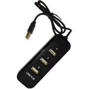 HUB 4-портовый концентратор USB 2.0 (Черный)