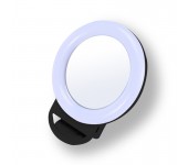 Селфи-лампа RGB с зеркалом AL-20 16 см (Черный)