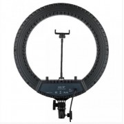 Светодиодная кольцевая лампа Led Soft Ring Light HQ-18 45см с усиленным штативом (Черная)