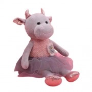 Мягкая игрушка Коровка в кружевной юбке 22см (Серый)