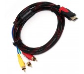 Кабель HDMI to 3-RCA CCS 1,4м (Черный) 