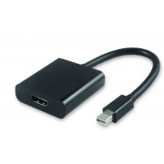 Адаптер mini DP to HDMI (M/F) 25см (Черный)