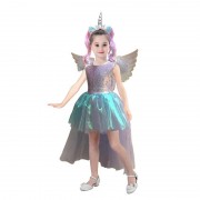 Карнавальный костюм Принцесса Единорог DXJ6063, размер М (Голубой)