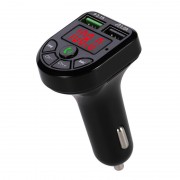 Автомобильное зарядное устройство Bluetooth FM (Черный) 