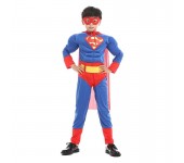 Карнавальный костюм Супермен с мускулами, размер М (Синий)