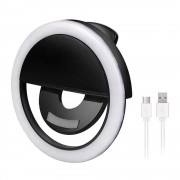 Селфи лампа Selfie Ring Light RK12 (Черный)