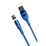 Магнитный кабель MRM USB-мicroUSB, 1m (Синий)
