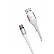 Магнитный кабель MRM USB-мicroUSB, 1m (Белый)
