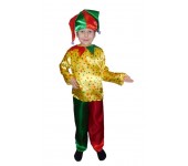 Карнавальный костюм Петрушка, размер S (Желто-красный)