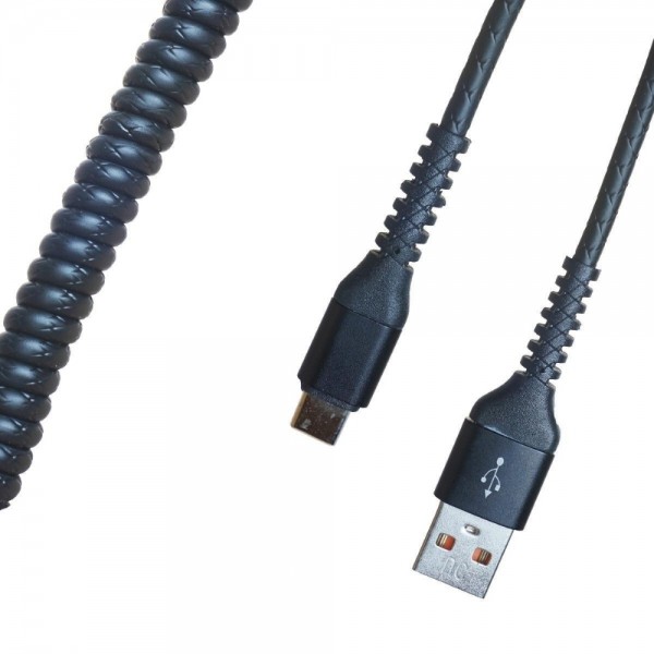 Кабель R22 USB-А to Type-C 1м (Черный)