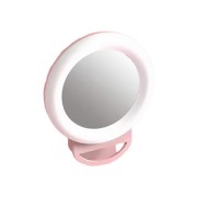 Кольцевая светодиодная лампа Circle LED Lamp Selfi с креплением на телефон 11.5 см (Розовый)