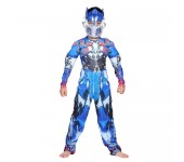 Детский маскарадный костюм супергероя с мускулами Optimus Prime размер L (Синий)