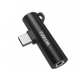 Адаптер WIWU Gemini ST05 USB Type-C+3.5mm Audio (Черный)