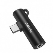 Адаптер WIWU Gemini ST05 USB Type-C+3.5mm Audio (Черный)