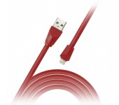Кабель SMART BUY USB-8-pin для Apple, плоский, 1.2 м (Красный)