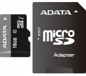 Карта памяти MicroSD 16GB A-Data Class 10 Premier UHS-I + SD адаптер
