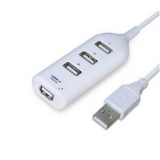 Разветвитель Hub USB Hi-Speed на 4 порта USB-А (Белый)