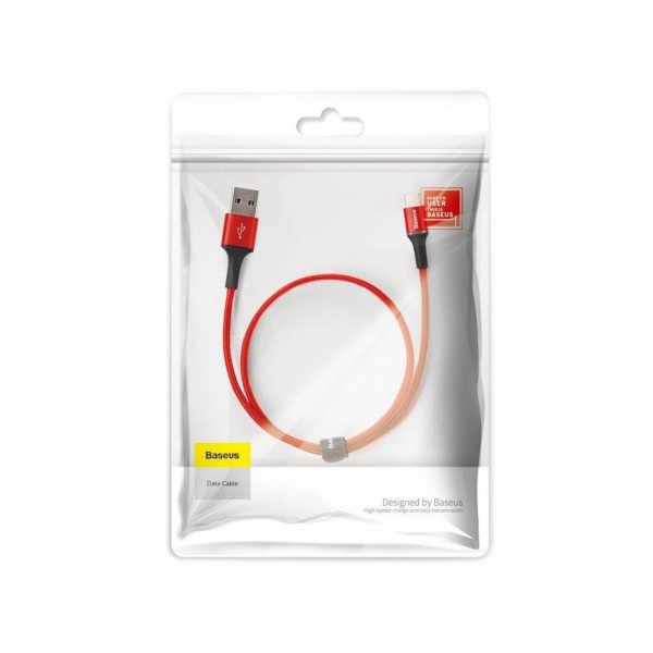 Кабель Baseus halo data cable USB For Type-C 3A 0.5M CATGH-A09 (Красный)