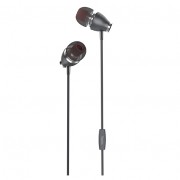 Проводные наушники Hoco M28 Ariose universal earphones with mic (Серый металл)
