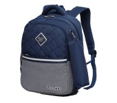 Рюкзак школьный в комплекте с пеналом Sun eight SE-2642 (Темно-синий-серый)
