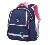 Рюкзак школьный в комплекте с пеналом Sun eight SE-2696 (Темно-синий-розовый)