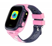 Умные детские часы с телефоном и GPS трекером Smart Watch Y92 (Розовый)