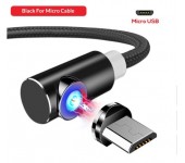 Магнитный кабель для зарядки M4 USB Кабель 1м Micro Usb (Черный) 