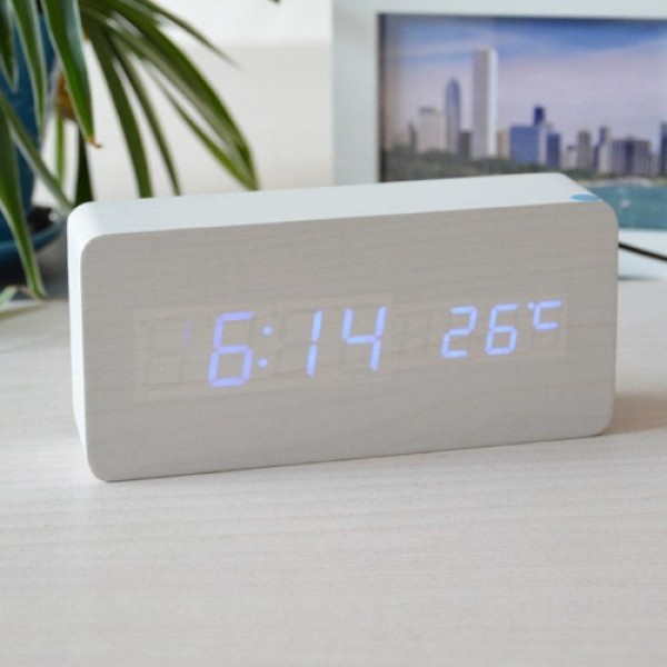 Настольные цифровые часы-будильник VST-862 (белые)