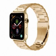 Ремешок для часов Apple Watch сталь браслет крупное звено 42 44 мм (Золотистый)