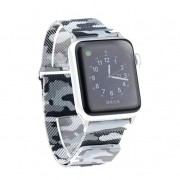 Ремешок Milanese Loop для Apple Watch 42 44 мм ремешок на магнитной застежке, гибкий, нервущийся (Камуфляж Светло-серый)