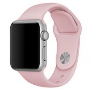 Силиконовый ремешок Sport для Apple Watch 38 40 мм (Пудровый) 
