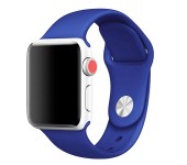 Силиконовый ремешок Sport для Apple Watch 42 44 мм (Синий)