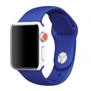 Силиконовый ремешок Sport для Apple Watch 42 44 мм (Синий)