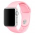 Силиконовый ремешок Sport для Apple Watch 42 44 мм гибкий, для пробежек, спортивный, плотно прилегающий (Нежно-розовый) 